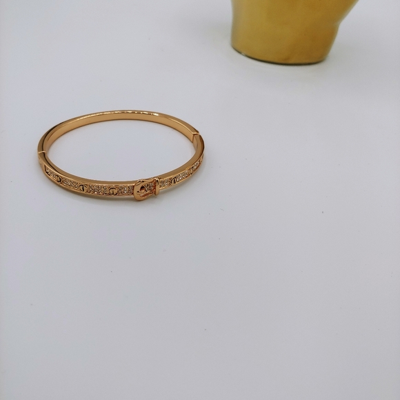 Rose Gold Bride Buckle Bracelet NEW Crystal - Picture 6 of 6